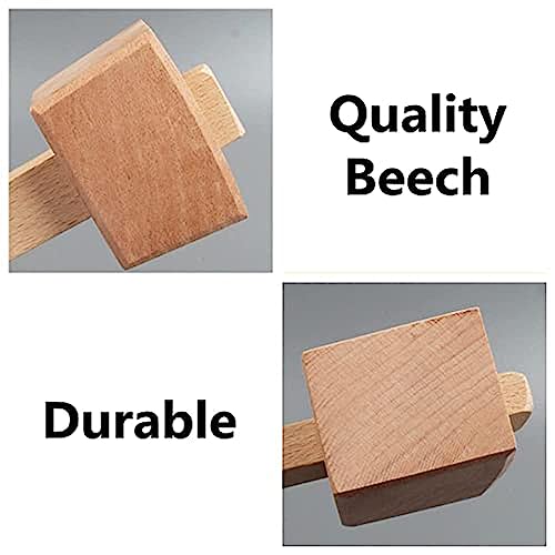 AOTISBAO Wooden Mallet Hammer with Handle Wooden Woodworking Mallet Carpenters Mallet for DIY Carpentry Making Tool AOTISBAO