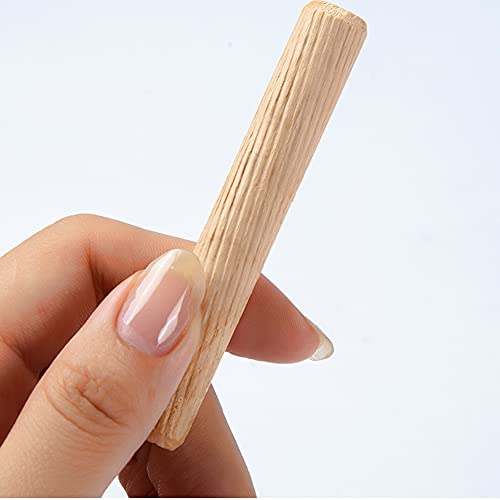 21pcs Wooden Dowels Assorted M6 M8 M10 Hard Wood Grooved Plugs Furniture Woodwork Grooved Fluted Pin Craft for Grooved Fluted, Craft, DIY, Carpentry Medsuo