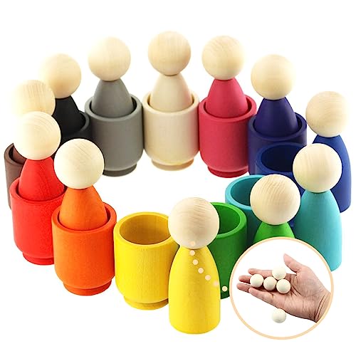 Uenhoy 50 Pcs Wooden Round Ball 1 Inch Unfinished Natural Wood Balls Wooden Spheres for Crafts and DIY Projects Uenhoy