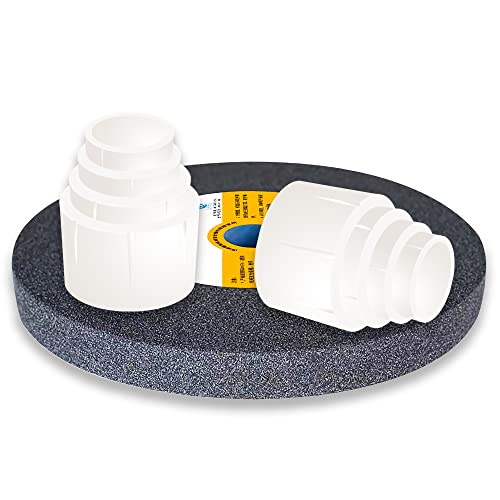 Reducing Bushing Adapters for Bench Grinding Wheels 8 PCS(2 Sets) Arbor Adapters 1" Thick from 1-1/4" to 1", 3/4", 5/8" YeulYuuri