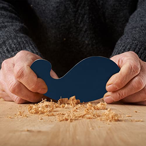 Cabinet Scraper Burnisher with 4 Piece Multi Shaped Scraper Set Manganese Steel Rectangle Curved Beveled Card Scraper Woodworking Carving Hand Gueevin