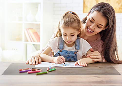 Large Silicone Mat for Art & Crafts Jewelry Casting Molds, Epoxy Resin, Glitter Slime, Paints - Multipurpose Silicon Kitchen Table, Floor & HIGHERHUMAN