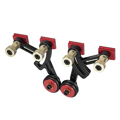 Toolcool Clear Cut Precision Stock Guides One Way Bearing Roller Feeder Upgraded Featherboard Safety Feeding for Router Table Saw Toolcool