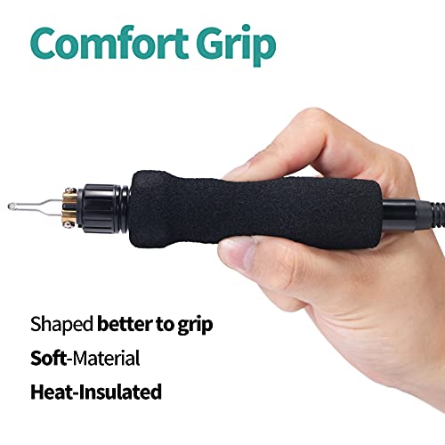 YIHUA 939-II Wood Burning Kit Station Pyrography Pen 250~750℃/482~1382℉ Temperature Adjustable with 20 Wire Nibs, 1 Stable Pen Holder, 2 Stencils, 2 YIHUA