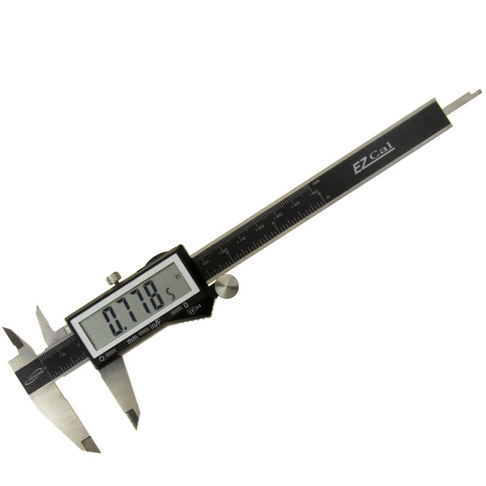 iGaging IP54 Electronic Digital Caliper 0-6" Display Inch/Metric/Fractions Stainless Steel Body iGaging