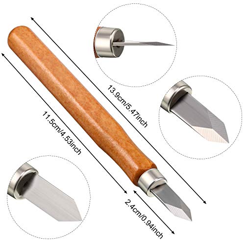 Marking Knife Woodworking Marking Knife Thin Blade Dual Double Bevel Striking Knife Hardened Mn-V Steel Heat Treated Striking Marking Knife (2 Mudder