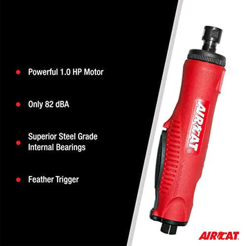 AIRCAT Pneumatic Tools 6260 1.0 HP Composite Straight Die Grinder 22,000 RPM AIRCAT