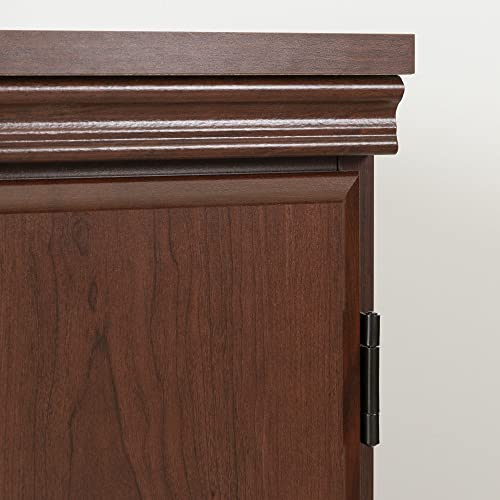 South Shore Morgan Small 2-Door Storage Cabinet, 19.38"D x 32.88"W x 32.38"H, Royal Cherry South Shore