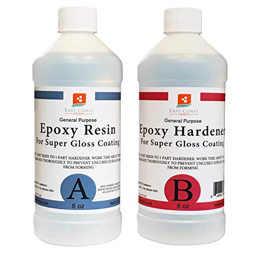 EPOXY Resin 16 oz Kit, General Purpose (Coating, Bonding, Casting) East Coast Resin