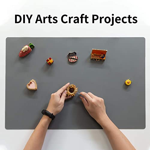 Extra Large Silicone Table Mat, Genuine Food-Grade Silicone Mat for Crafts Kids Dinner Placemat Desk Countertop Waterproof Protector Heat Insulation QPIX DIGITAL