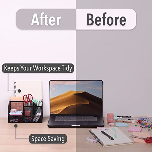 Mr. Pen- Mesh Desk Organizer, Black, Pen Holders Organizers, Desk Pencil Organizer, Pen /Pencil Holder, Pen Organizer for Desk Mr. Pen