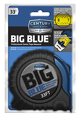 Century Drill & Tool 72833 Big Blue Tape Measure, 33-Foot Century Drill & Tool