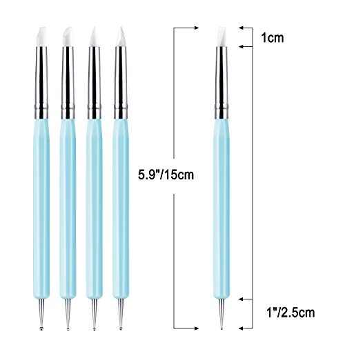 10Pcs Silicone Clay Sculpting Tool, Modeling Dotting Tool& Pottery Craft use for DIY Handicraft,Silicone Tool,Silicone Sculpting Tools Awpeye