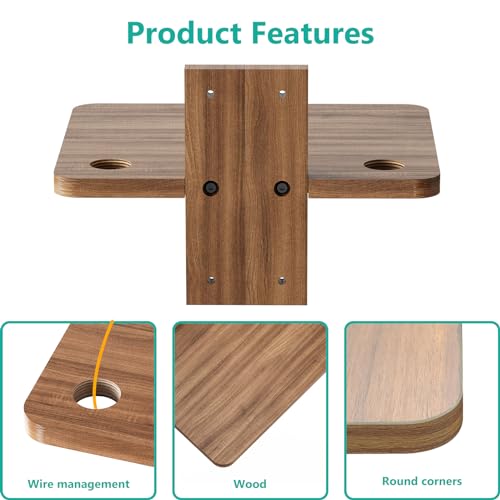 WALI Floating Projector Shelf for Wall, Wooden TV Shelf for DVD Players, Under TV, Cable Boxes and Game Consoles, Living Room TV Accessories Stand WALI