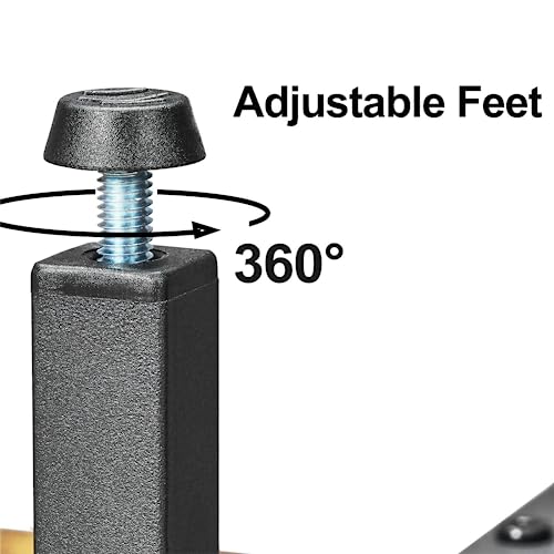 Narrow Industrial Console Table with 2 Support Bars – Versatile Entryway & Display Table in Rustic Brown and Black HOMCENES