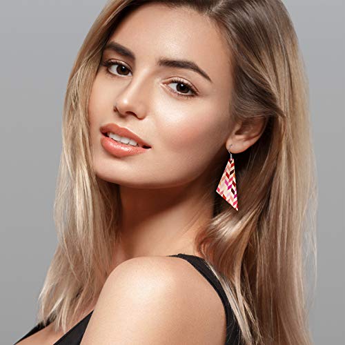 Hicarer 197 Pieces Wooden Dangle Earring Making Kit, Including 48 Pieces Wooden DIY Pendants 100 Pieces Jump Rings and 49 Pieces Earring Hooks for Hicarer