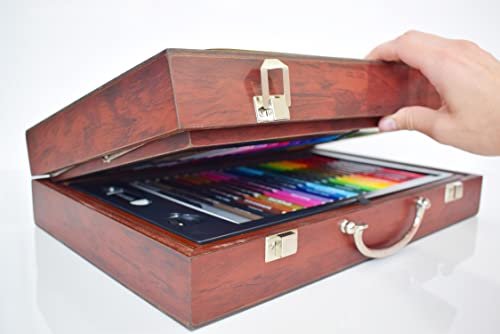 Art 101 Deluxe Classic Drawing Kit, Brown, 170 Pieces (54170) Art 101 USA