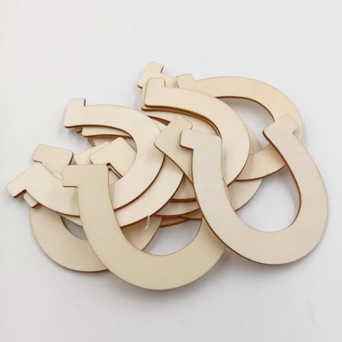 VILLCASE 24pcs Arts and Crafts for Adults Green Gifts Wooden Clothing Rack Boys Craft Horseshoe Wood Chips Wood Slices Hobby Craft DIY Green Wood VILLCASE