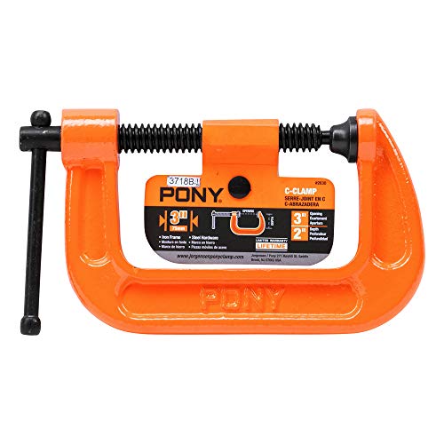 Pony Jorgensen 2630 3-Inch C-Clamp, Orange Pony Jorgensen
