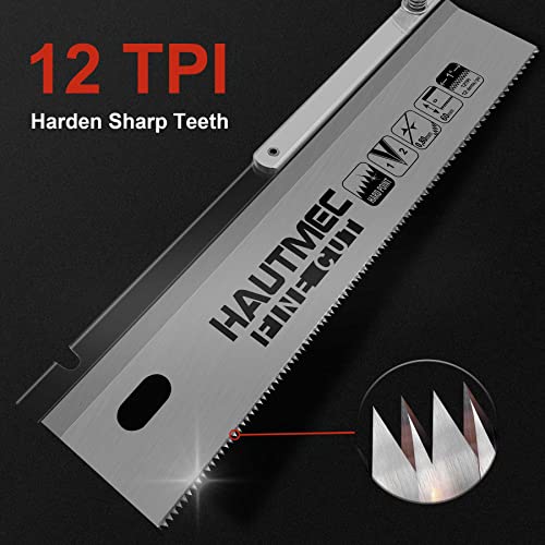 HAUTMEC 10in Reversible Devotail saw, Flush Cut Gents Saw HT0234-SA HAUTMEC