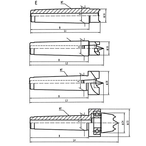 HFS (R) 4 Piece Wood Lathe Center Set for #2 MT - WoodArtSupply