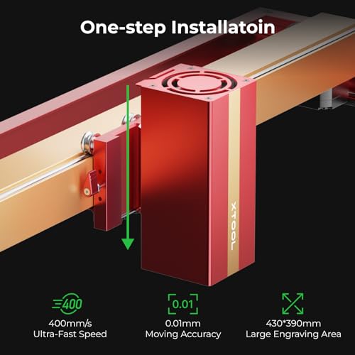 xTool 1064nm Infrared Laser Module for D1 Pro, 0.03mm Ultra-fine Laser Spot, 15KW Peak Power Laser Head for Personalized Gift and Jewelcrafting, for Makeblock