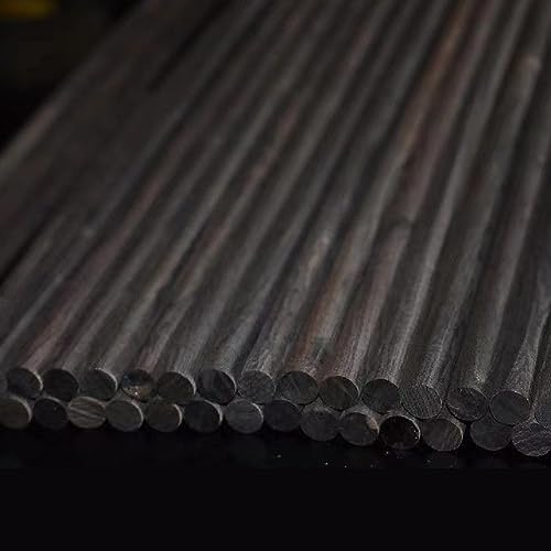Dowel Rods Wood Sticks Ebony Dowel Pins- 5.91 Inch African Blackwood Wood Pen Blank Wooden Carving Blocks - Wood Stick Pen Blank Cut Offs for Pen qczoyp