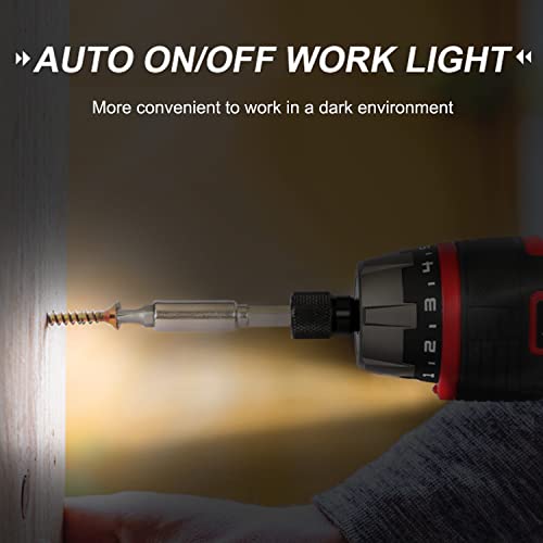 AVID POWER Electric Screwdriver Set Rechargeable 4V Cordless Screwdriver Kit with 44pcs Accessories, 5.65Nm Screw Gun, 5+1 Torque Setting, 2 Position AVID POWER