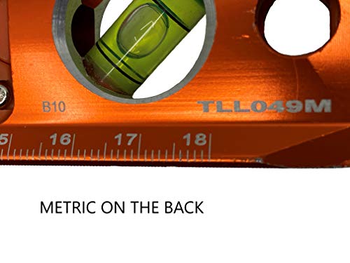 Swanson Tool Co TLL049M Savage Lightning Aluminum Torpedo Magnetic Illuminated Levels, 9", 3 Vials Swanson Tool Co., Inc