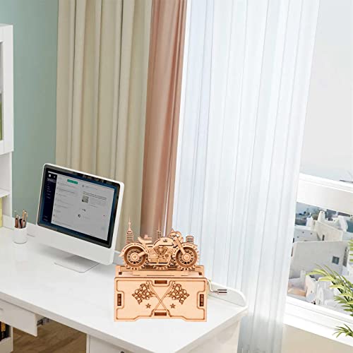 YII WMOC 3D Wooden Puzzle Mechanical Model Car Kits Toys for Boys and Girls Assembly Music Model Brain Teaser for Adults and Kids yii wmoc