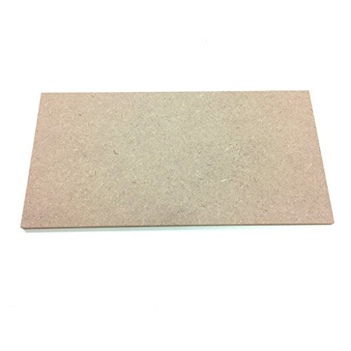 6-Pack 5 x 10 x 0.25 inch Rectangle Shape Crafting Wood - Unfinished MDF Wooden Crafting Materials DIY Project Hobbies Thin Boards (SJT00072) SJT ENTERPRISES, INC.