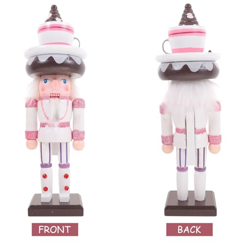 CIMAXIC Nutcracker Puppets Traditional Wooden Nutcracker Wooden Nutcracker Ornaments Christmas Table Decorations Nutcracker Soldier Ornament CIMAXIC