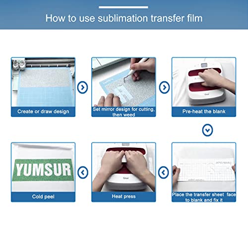 Infusible Transfer Ink Sheets for Heat Press Machine, Solid Color Transfer Paper Sublimation for Cricut Mug Press, 24pcs, 4.5"x12" Glitter Pre-Inked YumSur