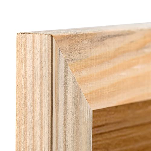 Rustic Wooden Picture Frame 8x10 - Unfinished Natural Barnwood Set of 2-100% Eco Solid Wood for Wall Mounting and Tabletop Photo Frames WOOD SIDE ORBIS