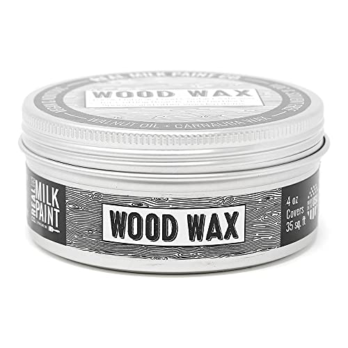 Real Milk Paint, Wood Wax for Wood Finishing, Unfinished Wood Furniture, Cutting Boards, Butcher Blocks, Food Grade, Vegan, 4 oz Real Milk Paint