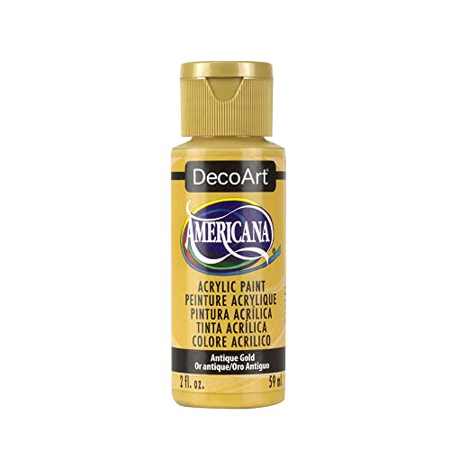 DecoArt Acrylic Paint, 2 Fl Oz (Pack of 1), Antique Gold DecoArt