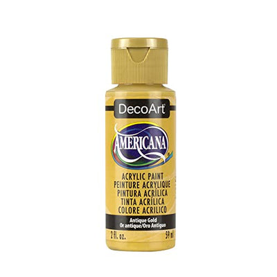 DecoArt Acrylic Paint, 2 Fl Oz (Pack of 1), Antique Gold