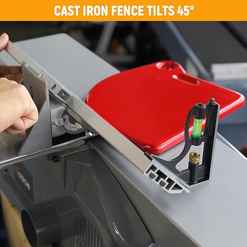 Hoteche 6-Inch Spiral Benchtop Jointer - 10.6-Amp Wood Jointer Machine Hoteche