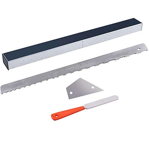 Frautron Guitar Luthier Tool Kit Includes 16 Inch Guitar Fret Leveling Sanding Beam Fret Leveler, Fret Crowning File, Fret Rocker, Guitar Neck Frautron