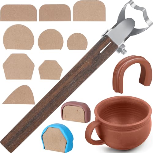 40 Pcs Pottery Mug Handle Molds Pottery Tools for Clay DIY Mug Handle Forms  Various Shapes and Sizes Clay Tools Pottery Tools and Supplies for Craft