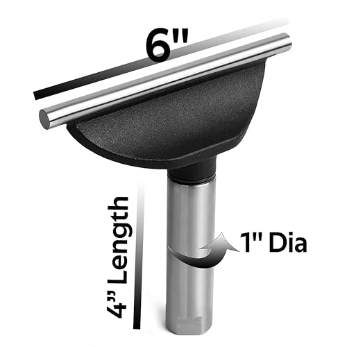 BMWOOD 6" Tool Rest with 1" Diameter 4" Length Post, Woodlathe Heavy Duty Round Bar Straight Tool Rest. BMWOOD