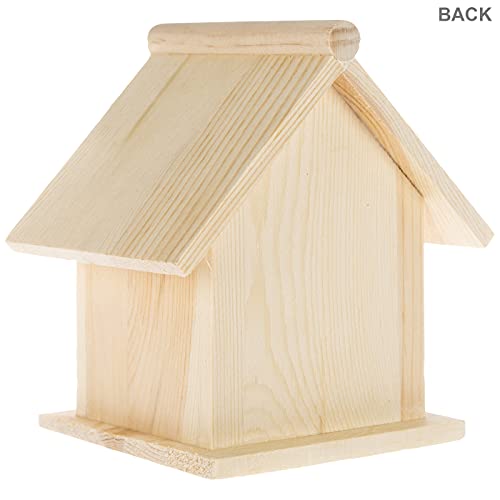 Woodpile Fun! Hobby Lobby DIY Paintable Customizable Square Unfinished Wood Birdhouse for Kids and Adults Woodpile Fun!