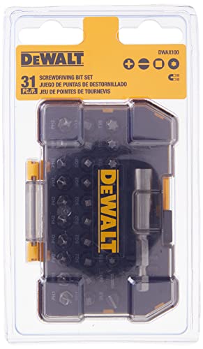 DEWALT DWAX100 Screwdriving Set, 31-Piece,Silver DEWALT