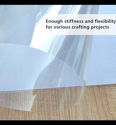 Clear Blank Stencil Sheet for Cricut. 8 Pack 12" x 24" 7.5mil/0.19mm Thick .Gift, Silhouette, Acetate Template Material,Craft Plastic Sheets HOOLOURUM