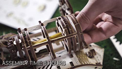 3D Wooden Train Model Kit for Adults – Elegant Laser Cut Mechanical Puzzle by WOODEN.CITY WOODEN.CITY