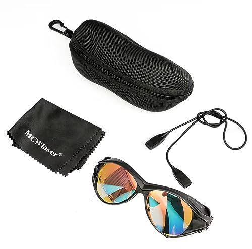 MCWlaser CO2 Laser Safety Glasses 10600nm 10.6um Reflective Type Protective Goggles CO2 Laser Eyewear for CO2 Laser Engraving Cuttinge Beauty EP-25 MCWlaser