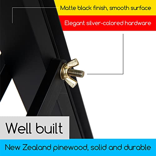 MEEDEN Wooden Art Easel for Painting and Display, Studio Artist Heavy Duty Easel Stand for Adults, Adjustable Angle and Height 57" to 76"H, Holds MEEDEN