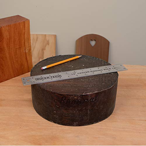 Stainless Steel Center Finding Ruler. Ideal for Woodworking, Metal Work, Construction and Around The Home (12" Ruler) Peachtree Woodworking Supply