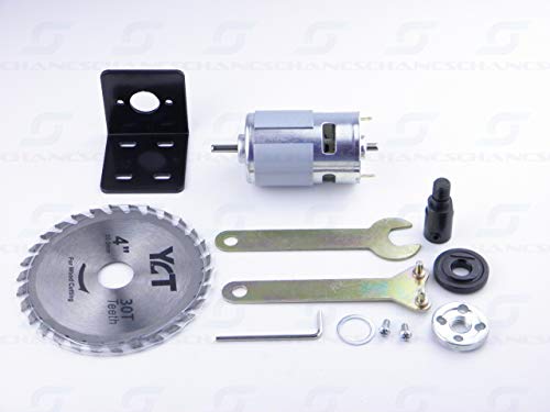 CHANCS 775 Motor DC 12V/24V Table Saw Kit High Power Torque Circular Saw With Saw Blade Chuck And Saw Blade CHANCS