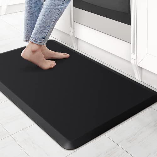 KitchenClouds Kitchen Mat Cushioned Anti Fatigue Rug 17.3"x28" Waterproof, Non Slip, Standing and Comfort Desk/Floor Mats for House Sink Office KitchenClouds